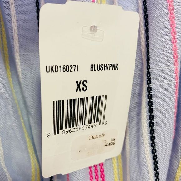 ☀️NWT MIDNIGHT DOLL Stripe Maxi Romper Off-the-Shoulder - Picture 14 of 16